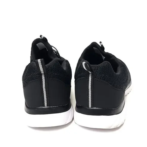 Athletic Works Women’s Bungee Sneakers Size 10 Odor Control Memory Foam Black​​ - Picture 4 of 9